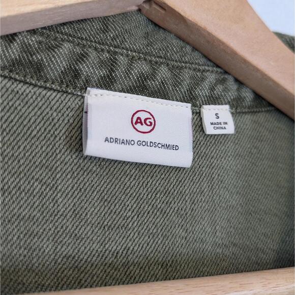 AG jeans heavyweight linen blend oversized shirt dress - Picture 6 of 7